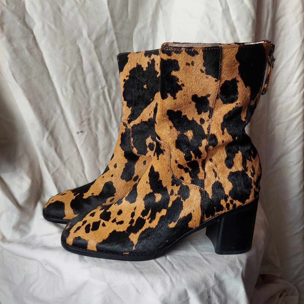 Intentionally Blank Cowhide Heeled Boots